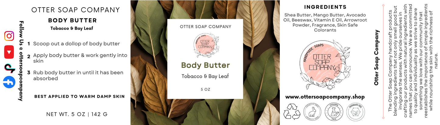 Tobacco & Bay Leaf Whipped Body Butter