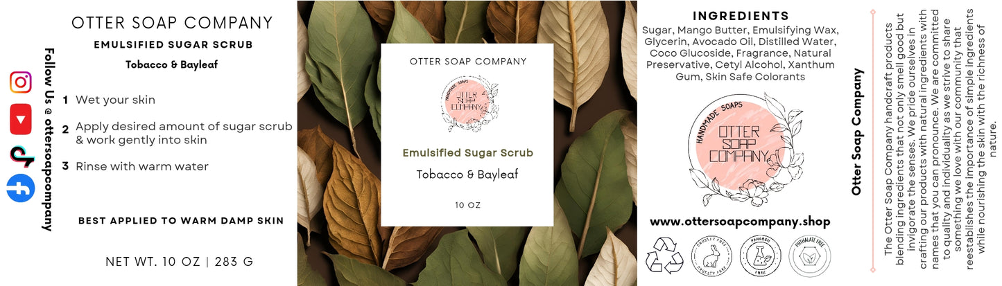 Tobacco & Bayleaf Emulsified Sugar Scrub