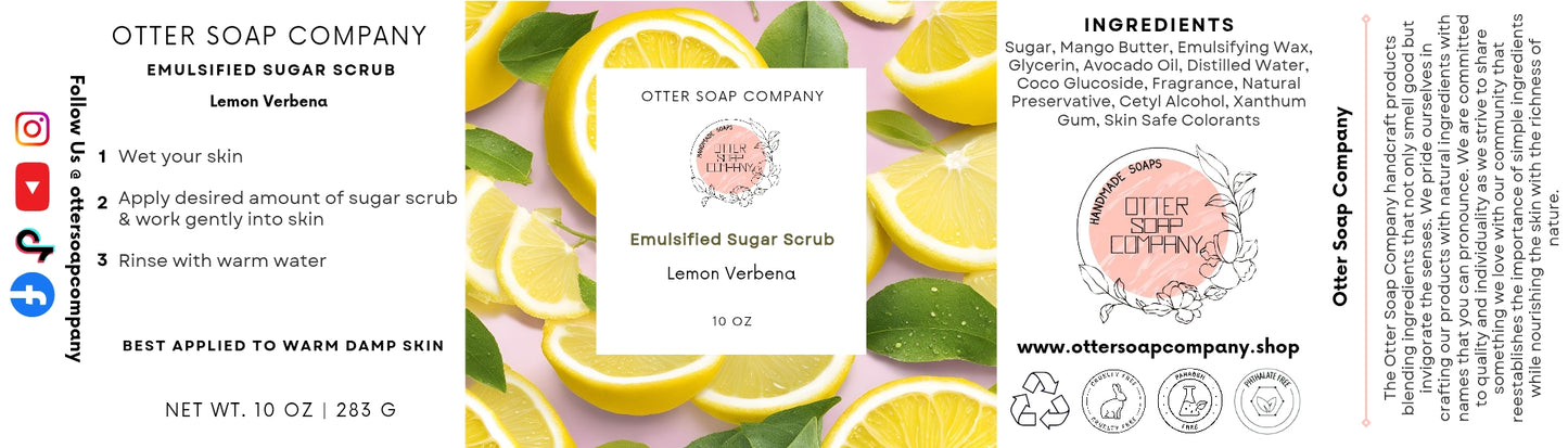 Lemon Verbena Emulsified Sugar Scrub