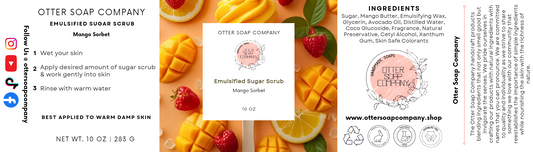 Mango Sorbet Emulsified Sugar Scrub