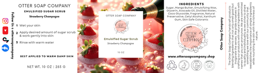 Strawberry Champagne Emulsified Sugar Scrub