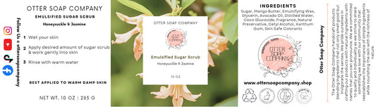 Honeysuckle & Jasmine Emulsified Sugar Scrub