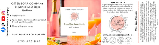 Pink Mimosa Emulsified Sugar Scrub