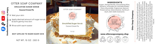 Coconut Cream Pie Emulsified Sugar Scrub