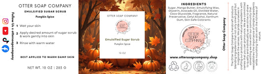 Pumpkin Spice Emulsified Sugar Scrub