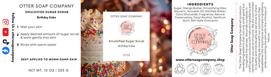 Birthday Cake Emulsified Sugar Scrub