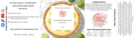 Key Lime Pie Emulsified Sugar Scrub