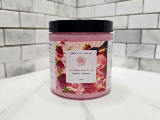 Strawberry Champagne Emulsified Sugar Scrub